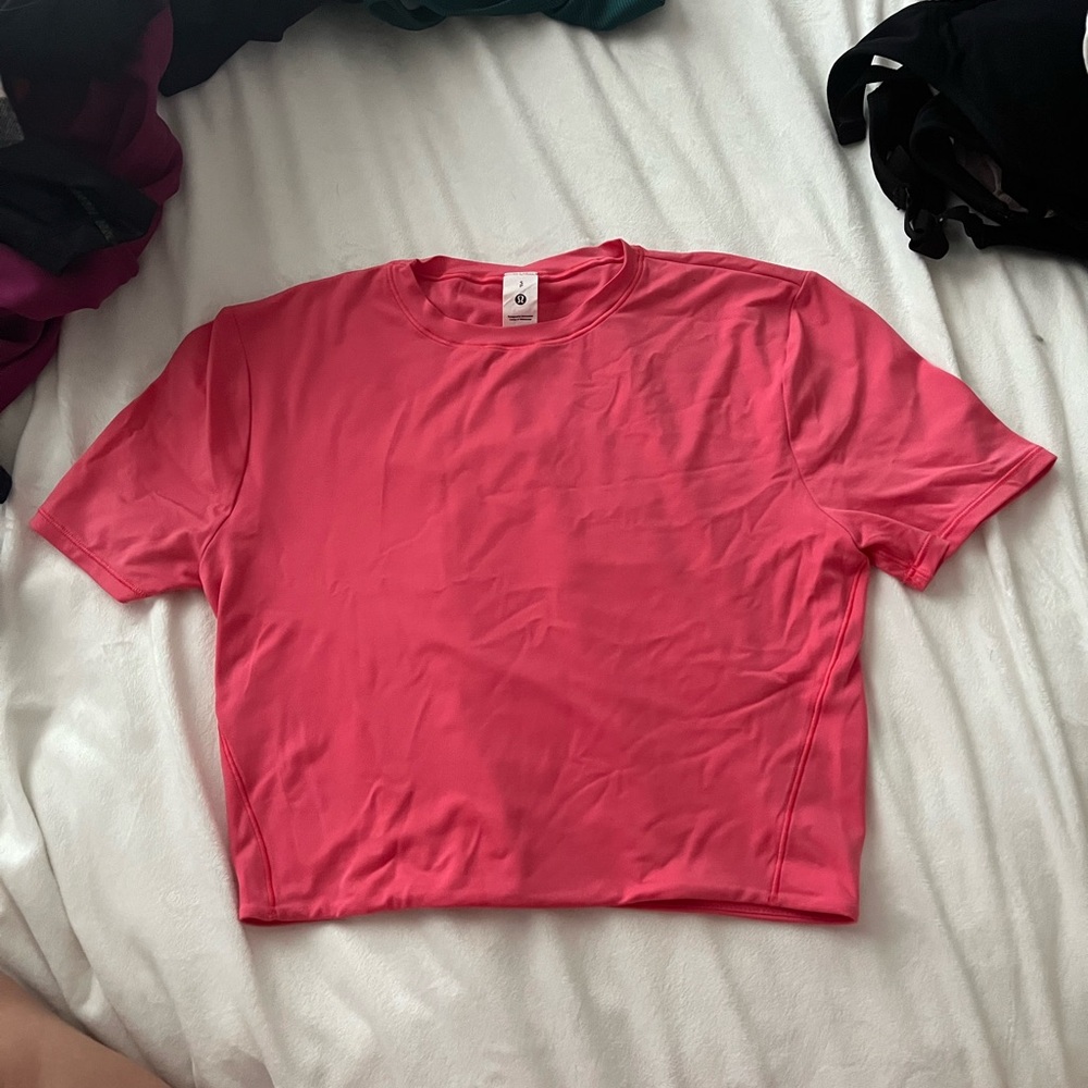 Pink Lululemon Crop Top
